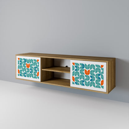 BE THE CHANGE 2-Door TV Stand in Oak Effect