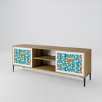 BE THE CHANGE 2-Door TV Stand in Oak Effect