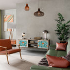 BE THE CHANGE 2-Door TV Stand in Oak Effect