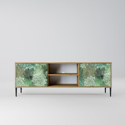 SUCCULENT CLUSTER 2-dörrars TV-bänk i ekeffekt