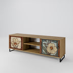 TIMELESS FLORA 2-Door TV Stand in Oak Effect