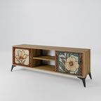 TIMELESS FLORA 2-Door TV Stand in Oak Effect