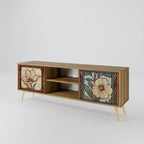 TIMELESS FLORA 2-Door TV Stand in Oak Effect