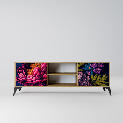 BLOOMING ELEGANCE 2-dörrars TV-bänk i ekeffekt