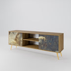 GENTLE POWER 2-Door TV Stand in Oak Effect