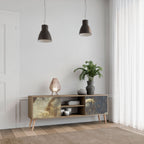 GENTLE POWER 2-Door TV Stand in Oak Effect