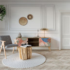 PASTEL DESTINY 2-Door TV Stand in Oak Effect