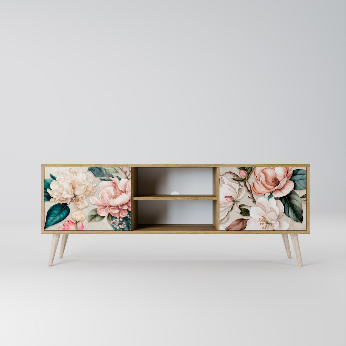 FLORAL GRACE TV-bänk med två dörrar