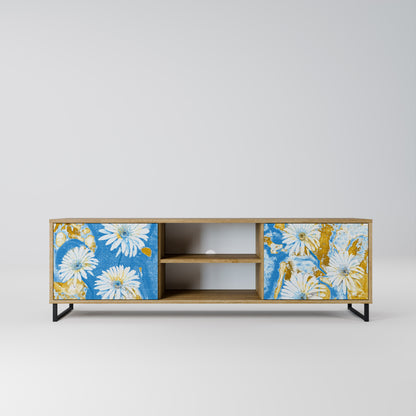 DAISY LUXE 2-dörrars TV-bänk i ekeffekt