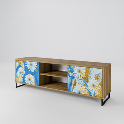 DAISY LUXE 2-dörrars TV-bänk i ekeffekt