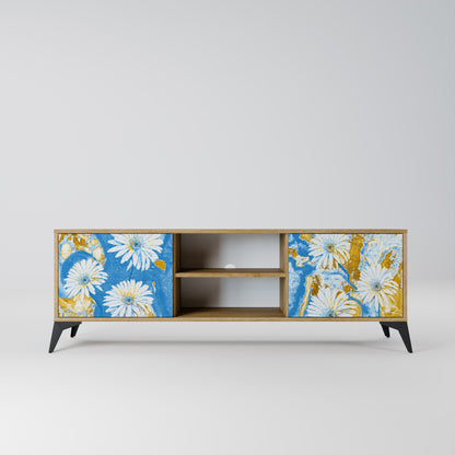 DAISY LUXE 2-dörrars TV-bänk i ekeffekt
