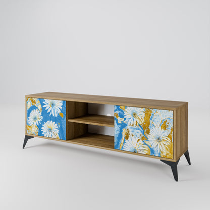 DAISY LUXE 2-dörrars TV-bänk i ekeffekt