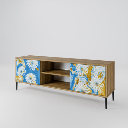 DAISY LUXE 2-dörrars TV-bänk i ekeffekt