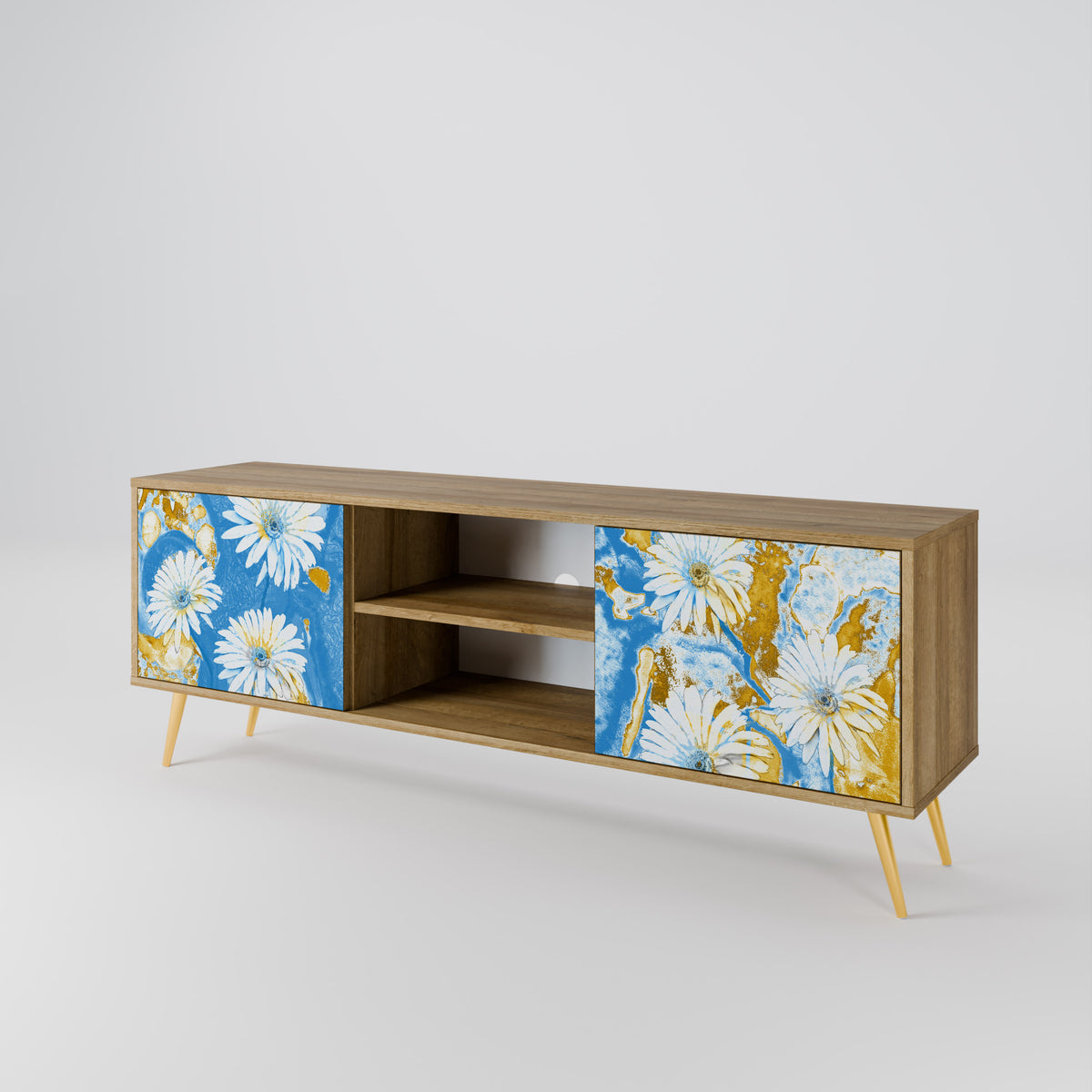 DAISY LUXE TV-bänk med två dörrar