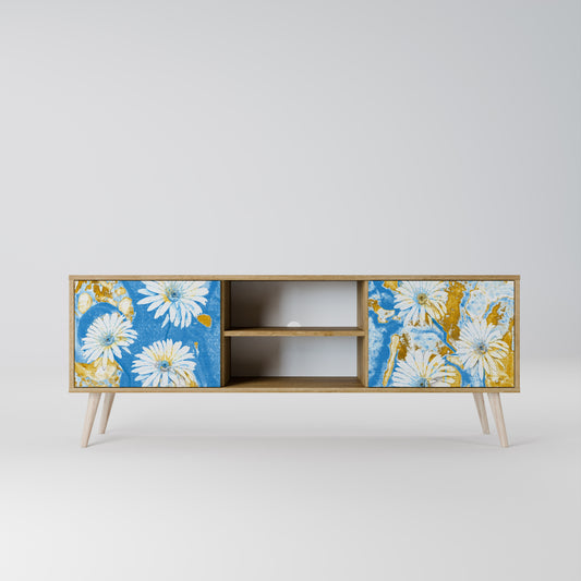DAISY LUXE 2-dörrars TV-bänk i ekeffekt