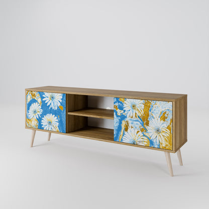 DAISY LUXE 2-dörrars TV-bänk i ekeffekt