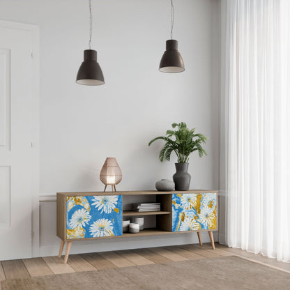 DAISY LUXE 2-dörrars TV-bänk i ekeffekt
