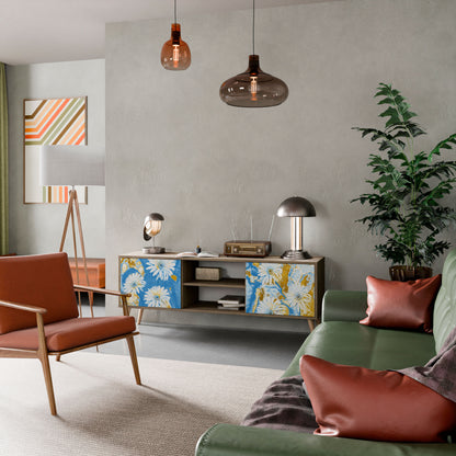 DAISY LUXE 2-dörrars TV-bänk i ekeffekt