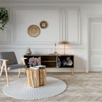 PURE BLOSSOM 2-Door TV Stand in Oak Effect