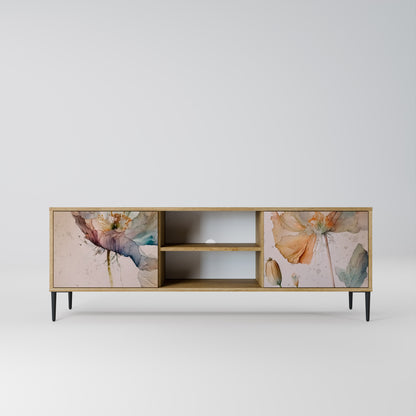 SOFTEN POPPY 2-Door TV Stand in Oak Effect