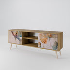 SOFTEN POPPY 2-Door TV Stand in Oak Effect