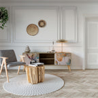 SOFTEN POPPY 2-Door TV Stand in Oak Effect