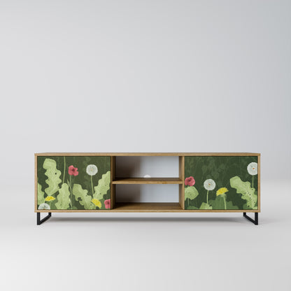 DANDELION AMUSE 2-Door TV Stand in Oak Effect