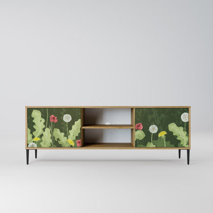 DANDELION AMUSE 2-Door TV Stand in Oak Effect