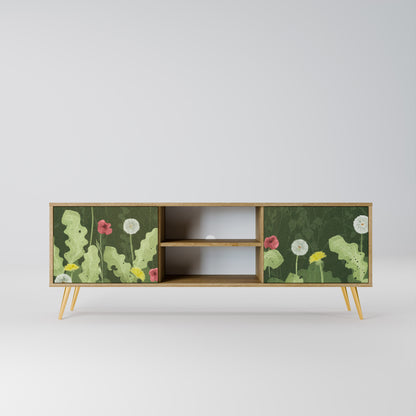 DANDELION AMUSE 2-Door TV Stand in Oak Effect