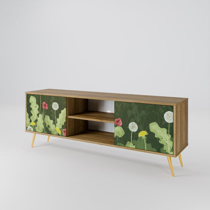 DANDELION AMUSE 2-Door TV Stand in Oak Effect