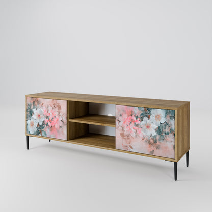 CHERRY BLOSSOM 2-Door TV Stand in Oak Effect