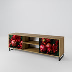 DAHLIAS AND POMEGRANATES 2-Door TV Stand in Oak Effect