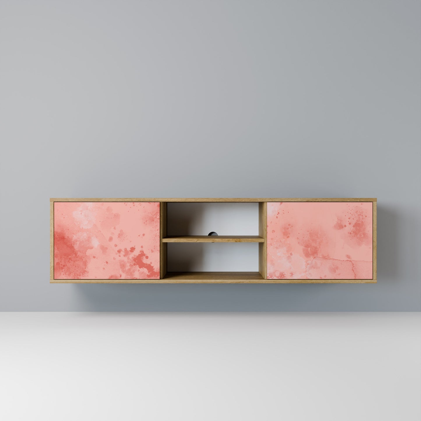 CRANE DANCE 2-Door TV Stand in Oak Effect