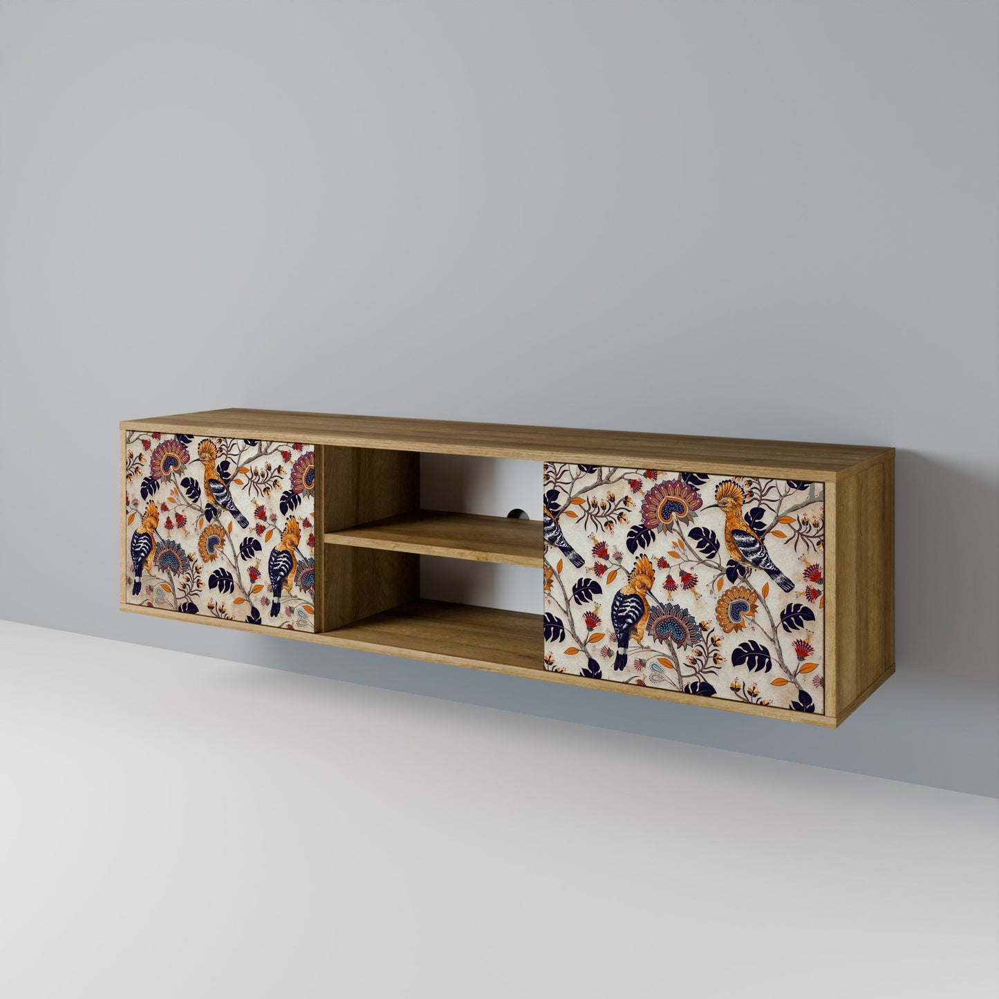 EMINENT HOOPOE 2-Door TV Stand in Oak Effect