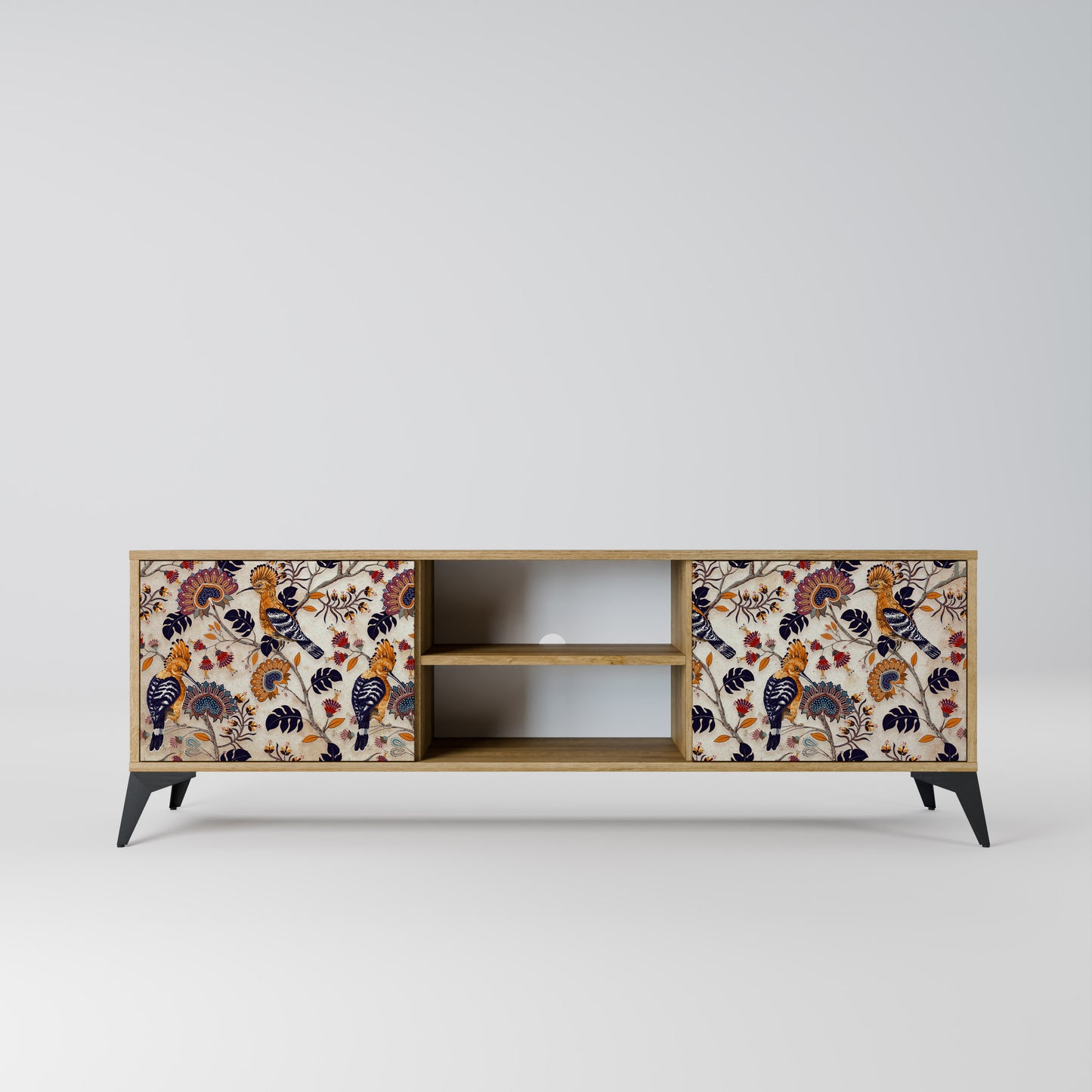 EMINENT HOOPOE 2-Door TV Stand in Oak Effect