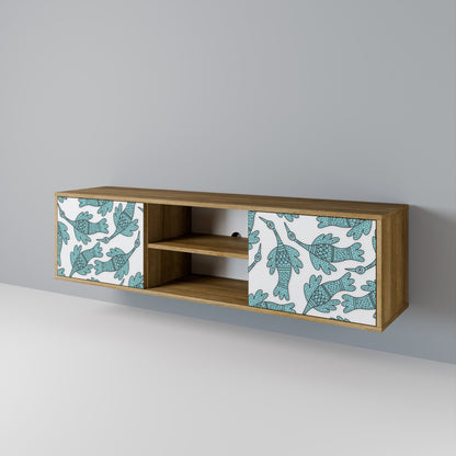 WATERSPOUT SONGIBIRD 2-Door TV Stand in Oak Effect