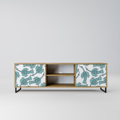 WATERSPOUT SONGIBIRD 2-Door TV Stand in Oak Effect