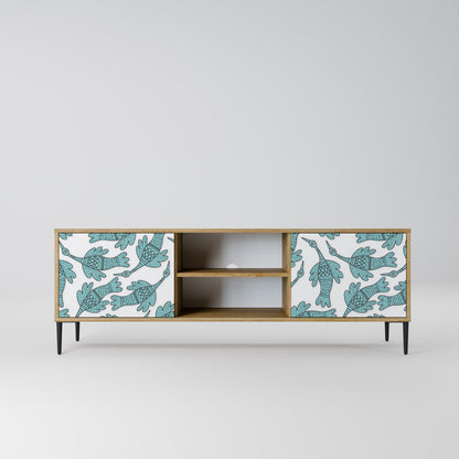 WATERSPOUT SONGIBIRD 2-Door TV Stand in Oak Effect