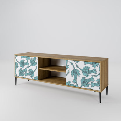 WATERSPOUT SONGIBIRD 2-Door TV Stand in Oak Effect