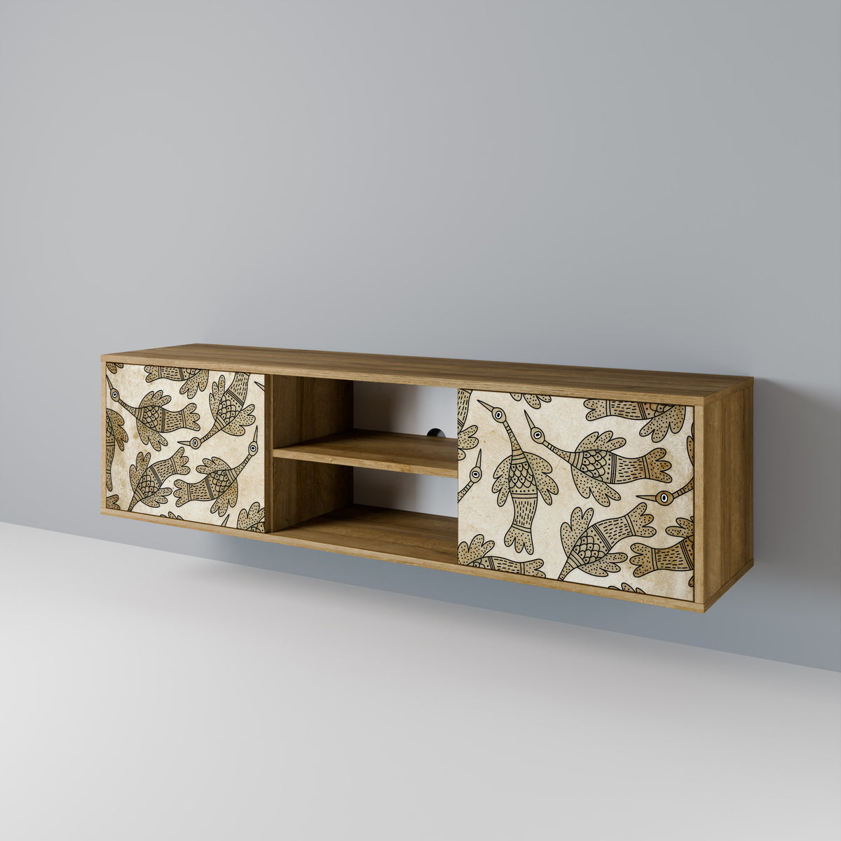 ALMONDINE SONGBIRD TV-bänk med två dörrar