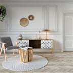 CATS COMPILATION 2-Door TV Stand in Oak Effect