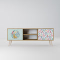 COLORFUL ALPACAS 2-Door TV Stand in Oak Effect