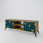 AUTUMN INSECTS 2-Door TV Stand in Oak Effect