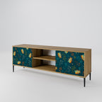 AUTUMN INSECTS 2-Door TV Stand in Oak Effect