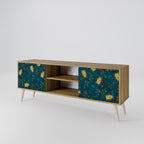AUTUMN INSECTS 2-Door TV Stand in Oak Effect
