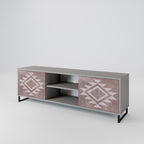 MARVEL MOSAIC 2-Door TV Stand in Grey Finish