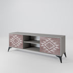 MARVEL MOSAIC 2-Door TV Stand in Grey Finish