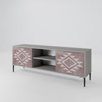 MARVEL MOSAIC 2-Door TV Stand in Grey Finish