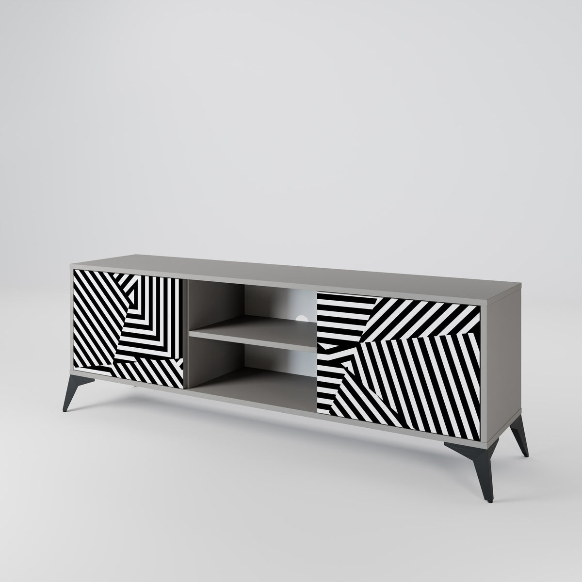 ILLUSIONARY LATTICE TV-bänk med två dörrar