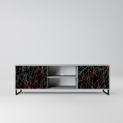 LUMINOUS SNARE 2-dörrars TV-bänk i grå finish